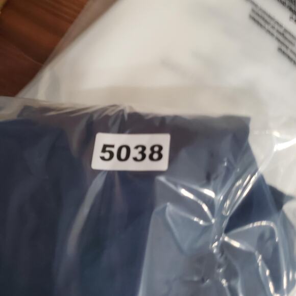 Crown & Ivy Pants Womens Large Blue Linen Wide Leg Elastic Waist Pull On Casual - Picture 8 of 8